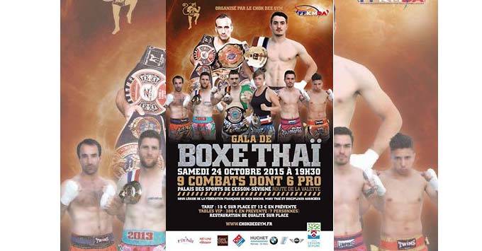 Lire la suite à propos de l’article Soirée de boxe Thai samedi 24 octobre 2015 À 19H30