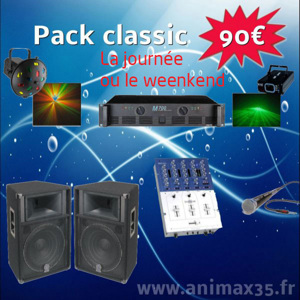 Location sono | Pack Classique 90 euros | Location de sono