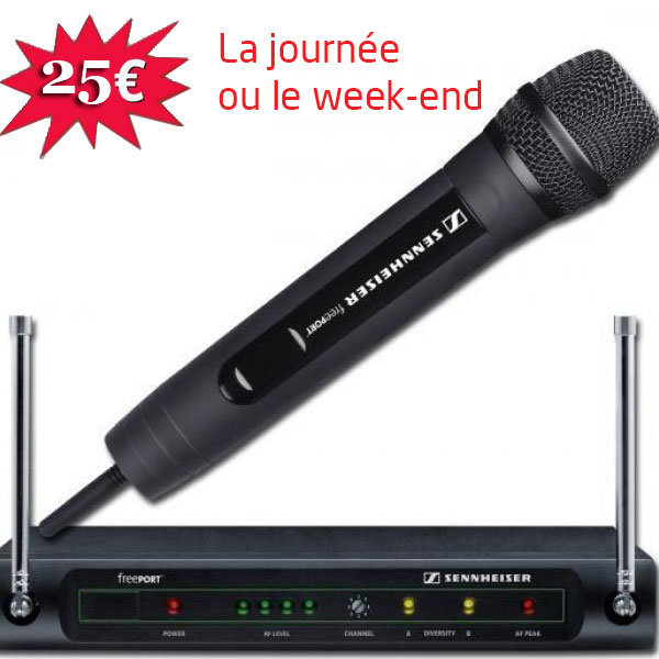 Location karaoké Nantes - Micro HF Sennheiser