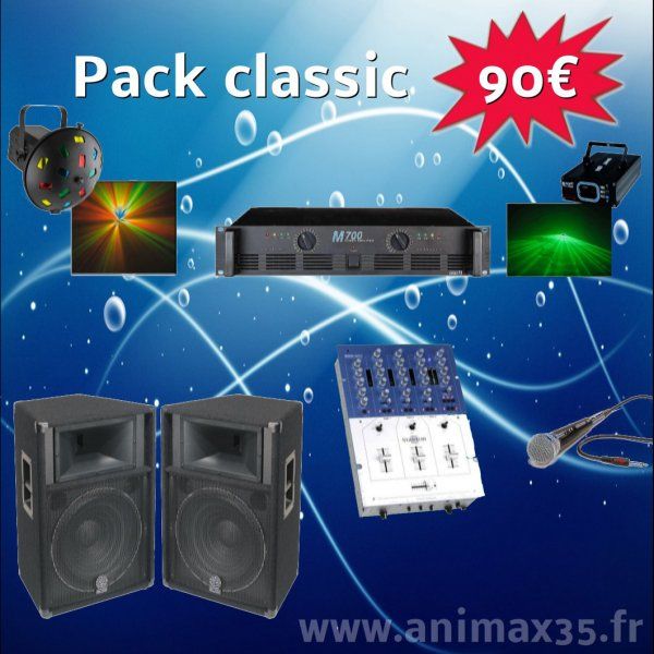 Location sono Pack Classique 90 euros - Bovel