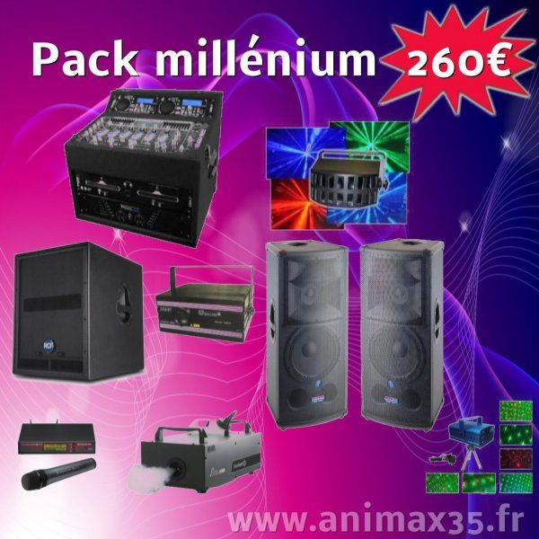 Location sono Pack Millenium 260 euros - Janzé