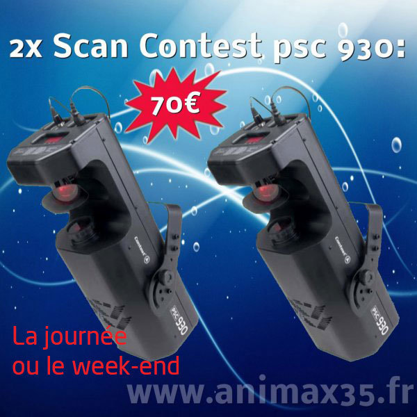 Location éclairage - 2 x Scan contest - Rennes - Bretagne