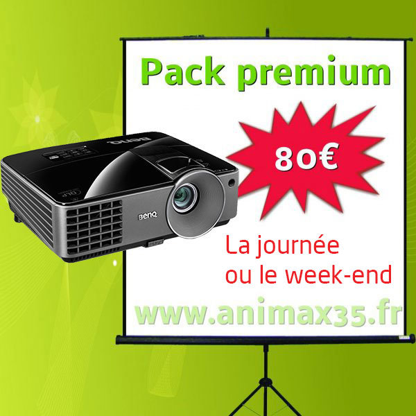 Vidéoprojecteur rennes - Pack Premium - Animax 35
