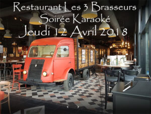 Lire la suite à propos de l’article Soirée Karaoké  Jeudi 12 Avril 2018 à Rennes au restaurant Les Trois Brasseurs (316 rue de Saint Malo)