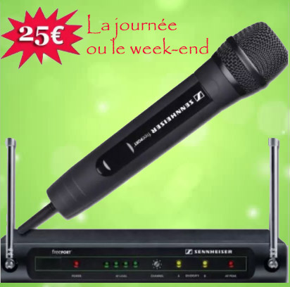 Location karaoké rennes - Micro HF Sennheiser