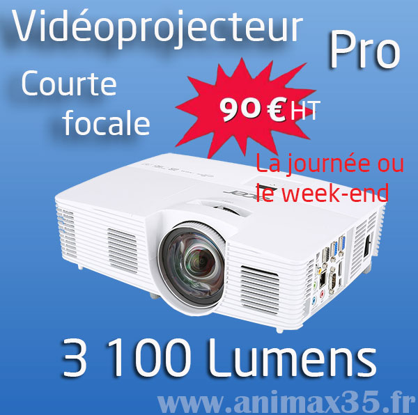 Vidéoprojecteur rennes - Pack Millenium pro - Animax 35