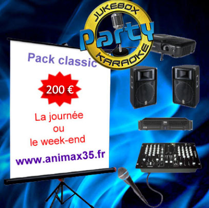 Location karaoké rennes - Pack classic karaoké - Animax35