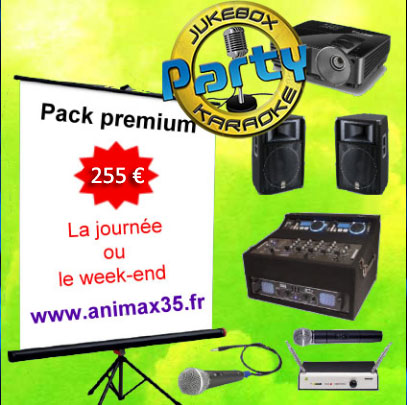 Location karaoké rennes - Pack premium karaoké - Animax35