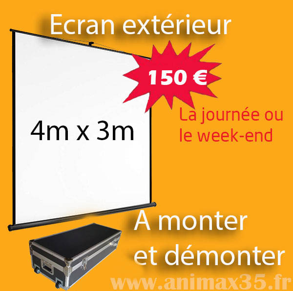 location écran de projection - millenium 150 euros - Animax35