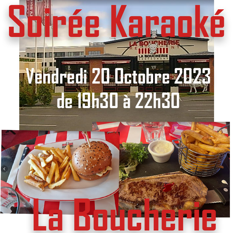Soirée Karaoké  Vendredi 20 Octobre 2023 à Rennes au restaurant  La Boucherie  à Saint-Grégoire