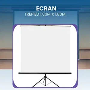 Écran de projection 1.8×1.8m
