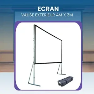 Écran de projection valise 4 m x 3 m