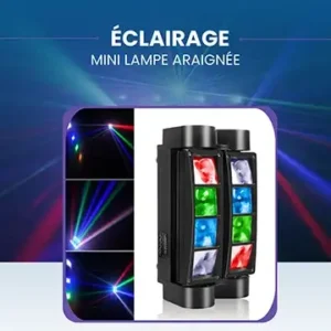 Mini Lampe Araignée – Effet LED Multirayons