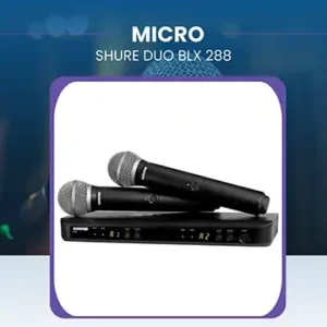 Micro SHURE Duo BLX 288