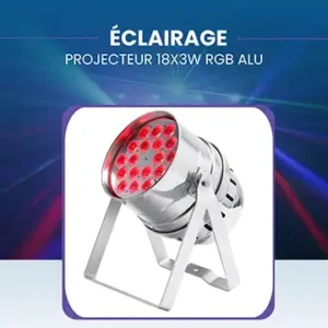 Projecteur LED RGB ALU