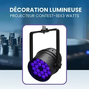 Éclairage salle projecteur Contest – 18×3