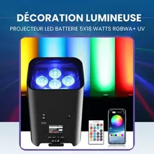 Éclairage Salle projecteur LED Batterie