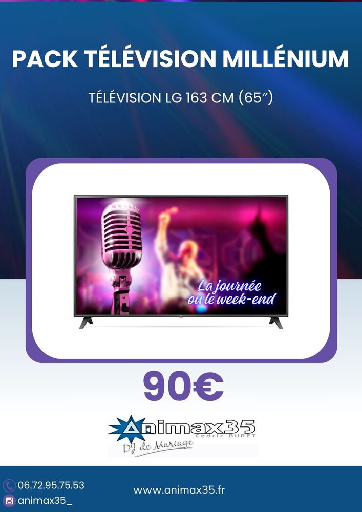 Location de TV Full HD pour vos séminaires, salons, présentations ou soirées privées – Animax35