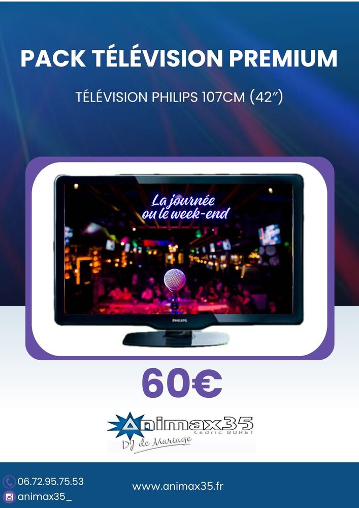 Location TV grand format pour présentation, séminaire ou diffusion vidéo à Rennes