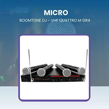 Location 4 micros BoomToneDJ VHF Quattro M GR4