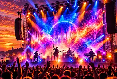 Mur LED pour Concerts, festivals et spectacles